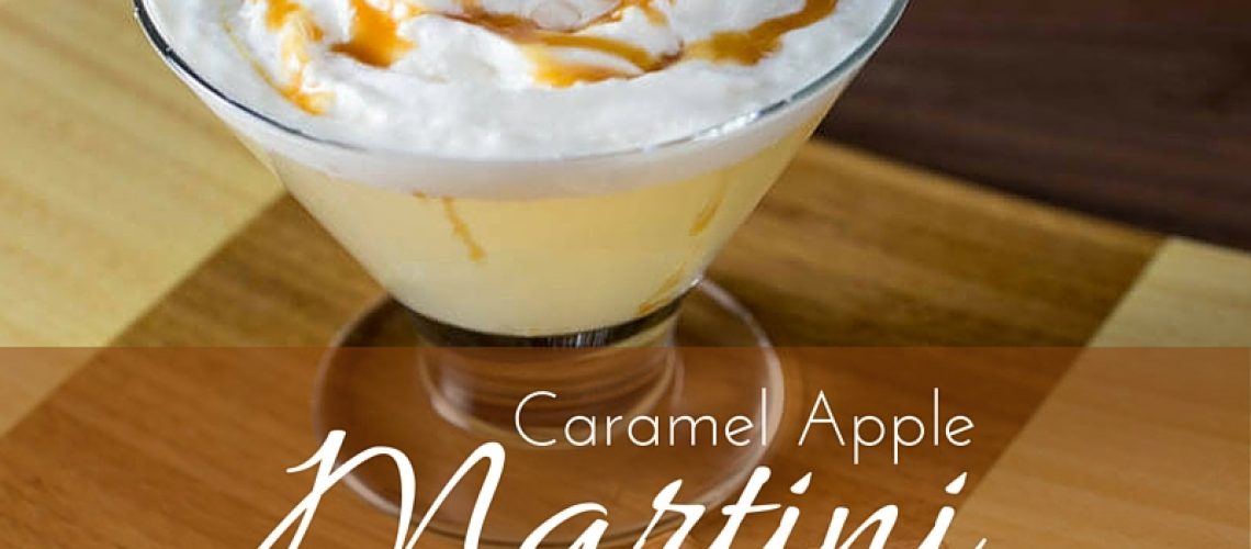 Easy Holiday Cocktail Recipe - Caramel Apple Martini - Aviva Goldfarb